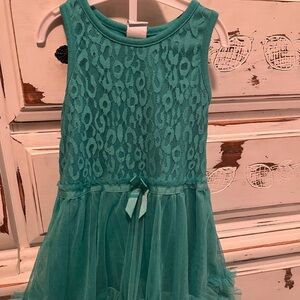 Healthtex Teal Patterned Dress